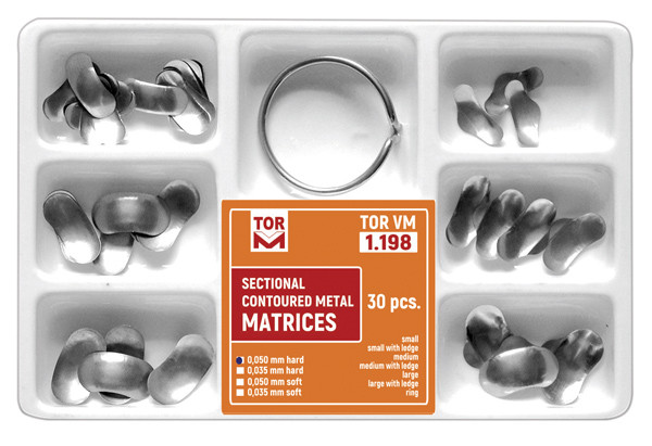 Sectional Contoured Metal Matrices 30 pcs 1.198