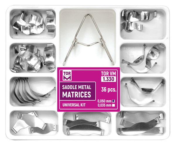 Saddle Metal Matrices. Universal Kit 36 pcs. 1.330