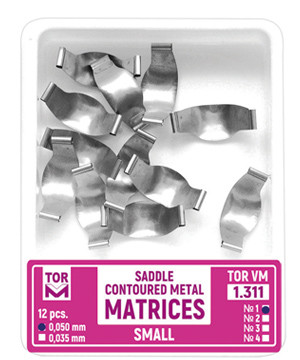 Saddle Contoured Metal Matrices small 12 pcs. 1.311 (1)