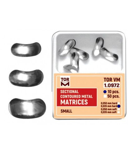 Sectional Contoured Metal Matrices, small 10 pcs. 1.0972
