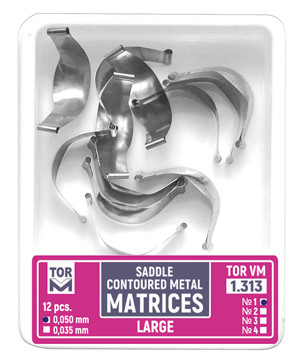 Saddle Contoured Metal Matrices large 12 pcs. 1.311 (1)