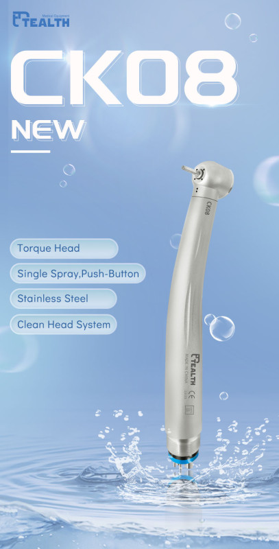 CK08 Stainless Steel High-Speed Dental Handpiece